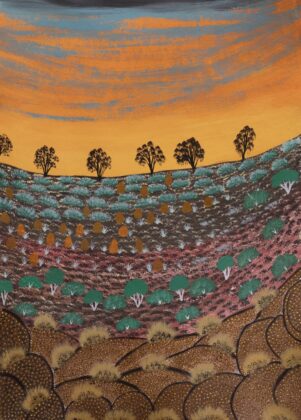 Jacinta Pula Morrison - View of Country - Painting - Jacinta Pula Morrison