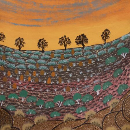 Jacinta Pula Morrison - View of Country - Painting - Jacinta Pula Morrison