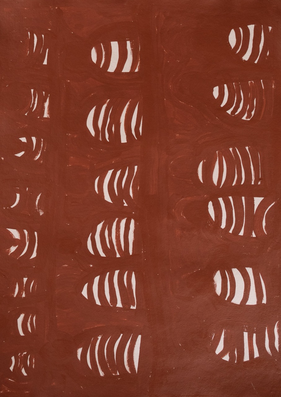 Maisie Petyarre Bundey - Anhelengkw (Emu) Dreaming - Painting - Maisie Petyarre Bundey