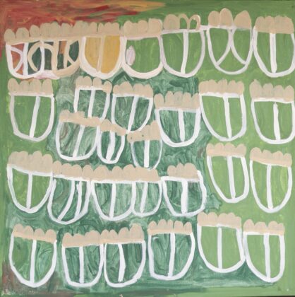 Maisie Petyarre Bundey - Anhelengkw (Emu) Dreaming - Painting - Maisie Petyarre  Bundey