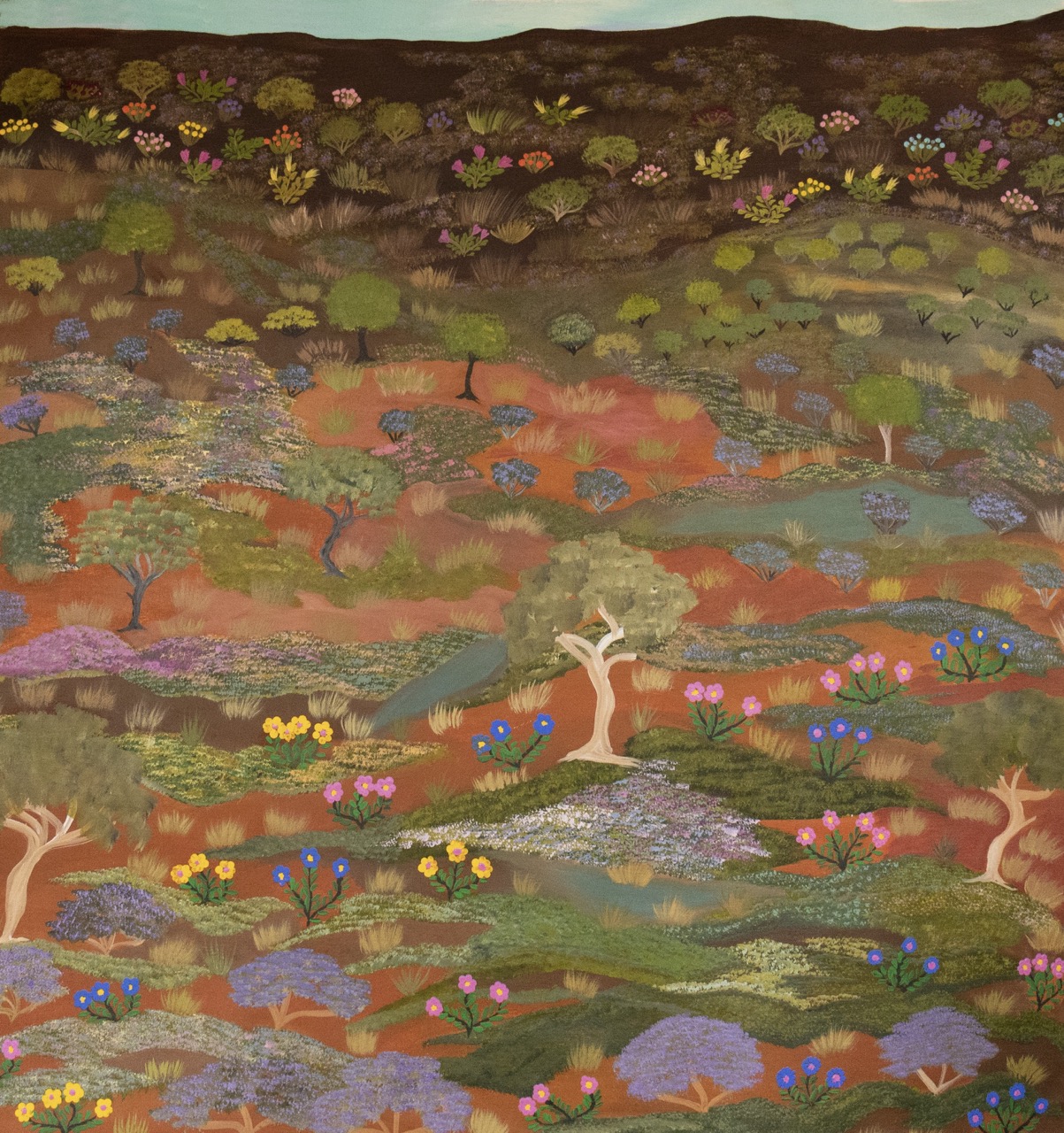 Kathleen Nanima Rambler - Mulangke Aherne (Beautiful Land) - Painting - Kathleen Nanima Rambler