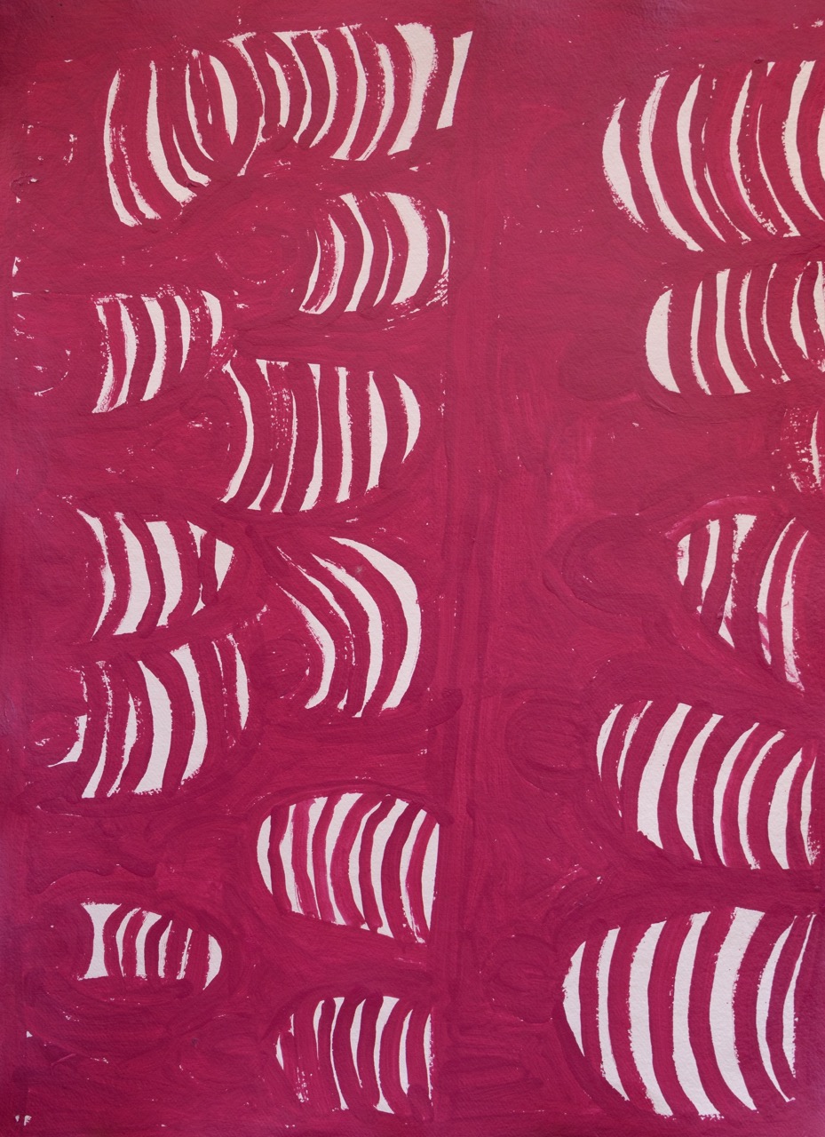 Maisie Petyarre Bundey - Anhelengkw (Emu) Dreaming - Painting - Maisie Petyarre  Bundey