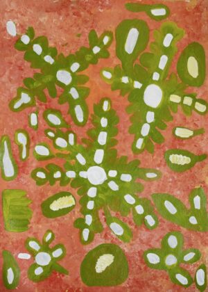 Maisie Petyarre Bundey - Bush Tucker - Painting - Maisie Petyarre  Bundey