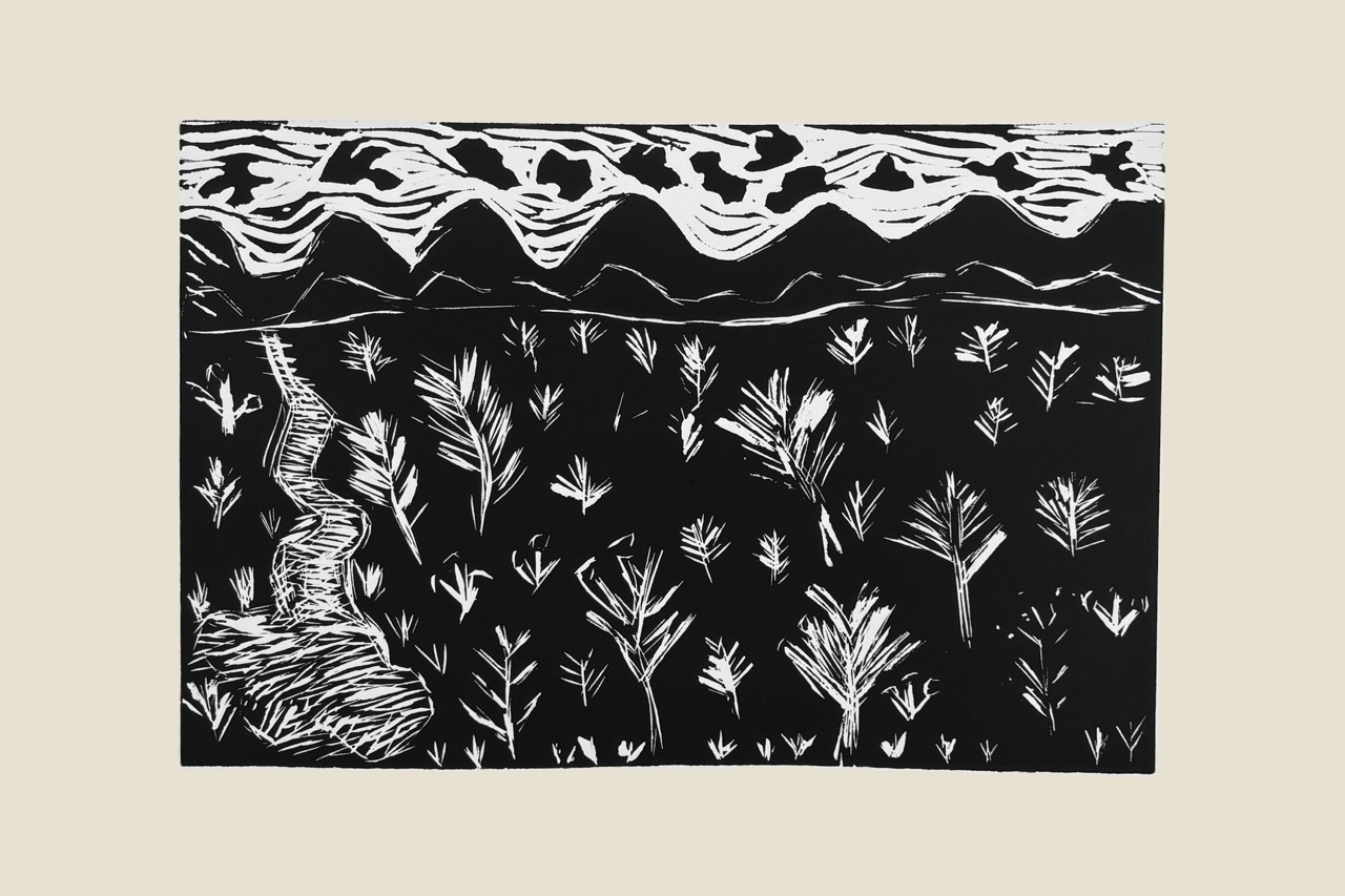 Susan Ngwarraye Philomac - Spring Creek - Print - Susan  Ngwarraye Philomac