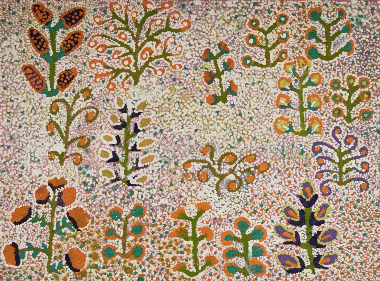 Sandra Pula Teece - Bush Medicine Plants - Painting - Sandra Pula Teece