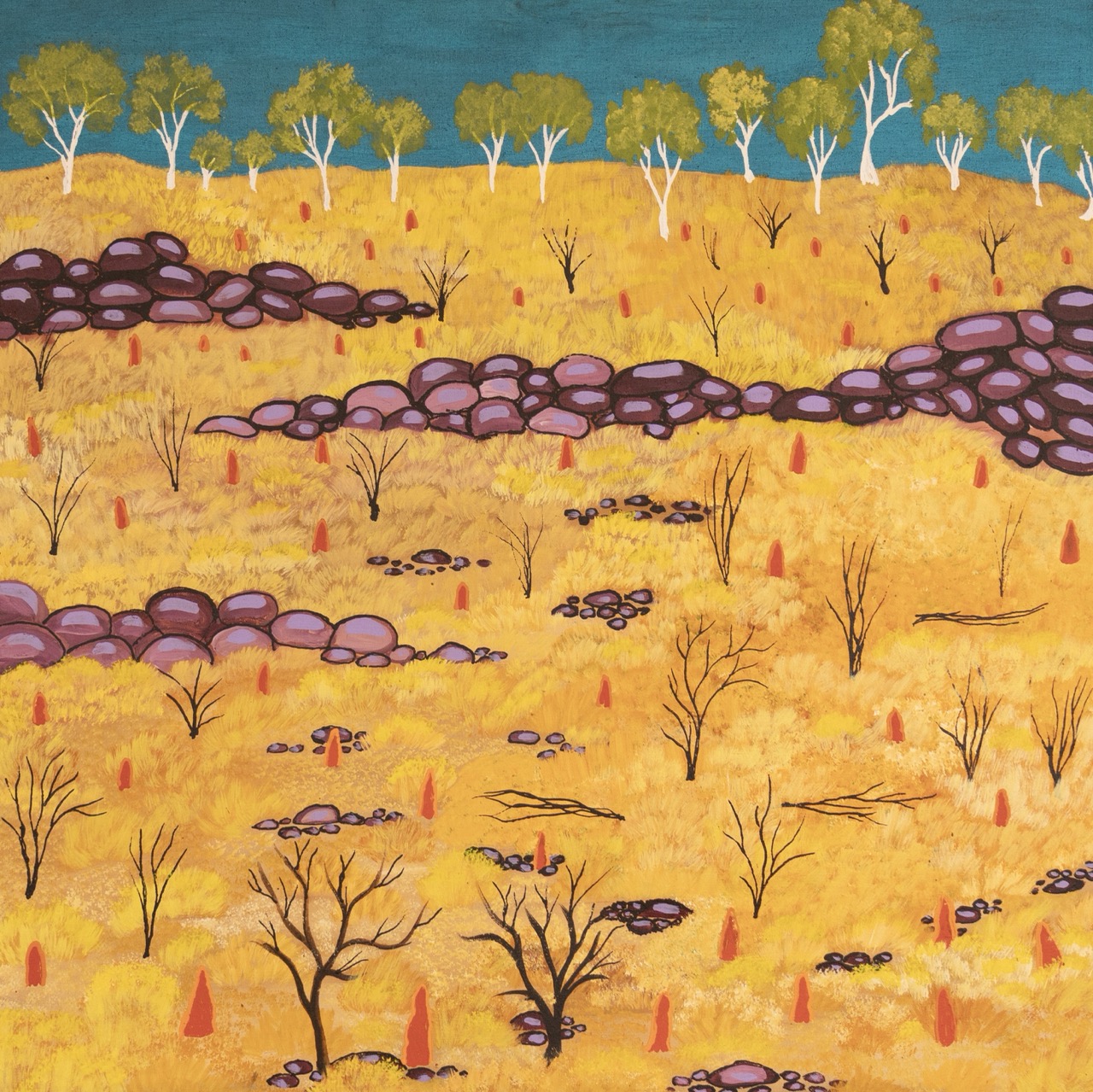 Selina Pula Teece - My Fathers Country - Painting - Selina Pula Teece