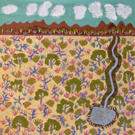 Susan Ngwarraye Philomac - Spring Creek - Painting - Susan  Ngwarraye Philomac