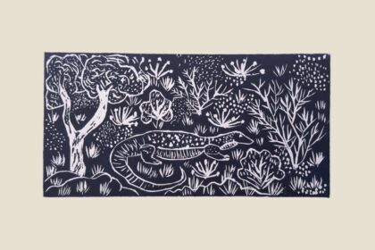 Elizabeth Ngwarraye Bonney - Sand Goanna - Print - Elizabeth Ngwarraye  Bonney