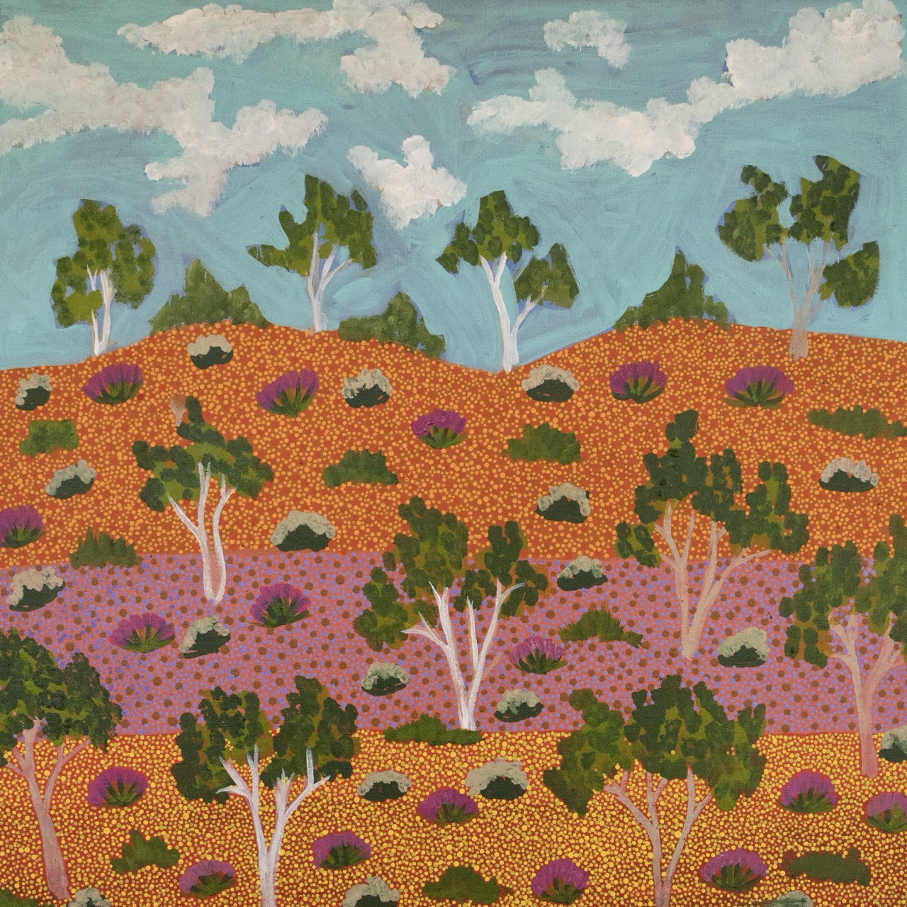 Alec Pula Lewis - View of Country - Painting - Alec  Pula Lewis