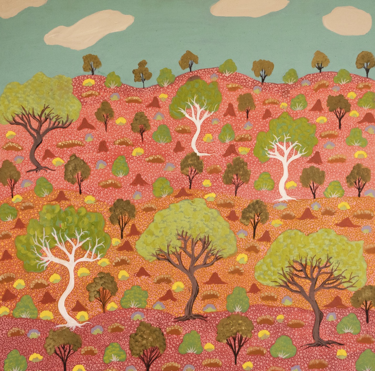 Gunderson Kemarre Lewis - Atyenh Anyany Amper (Great Grandmothers Country) - Painting - Gunderson Kemarre Lewis