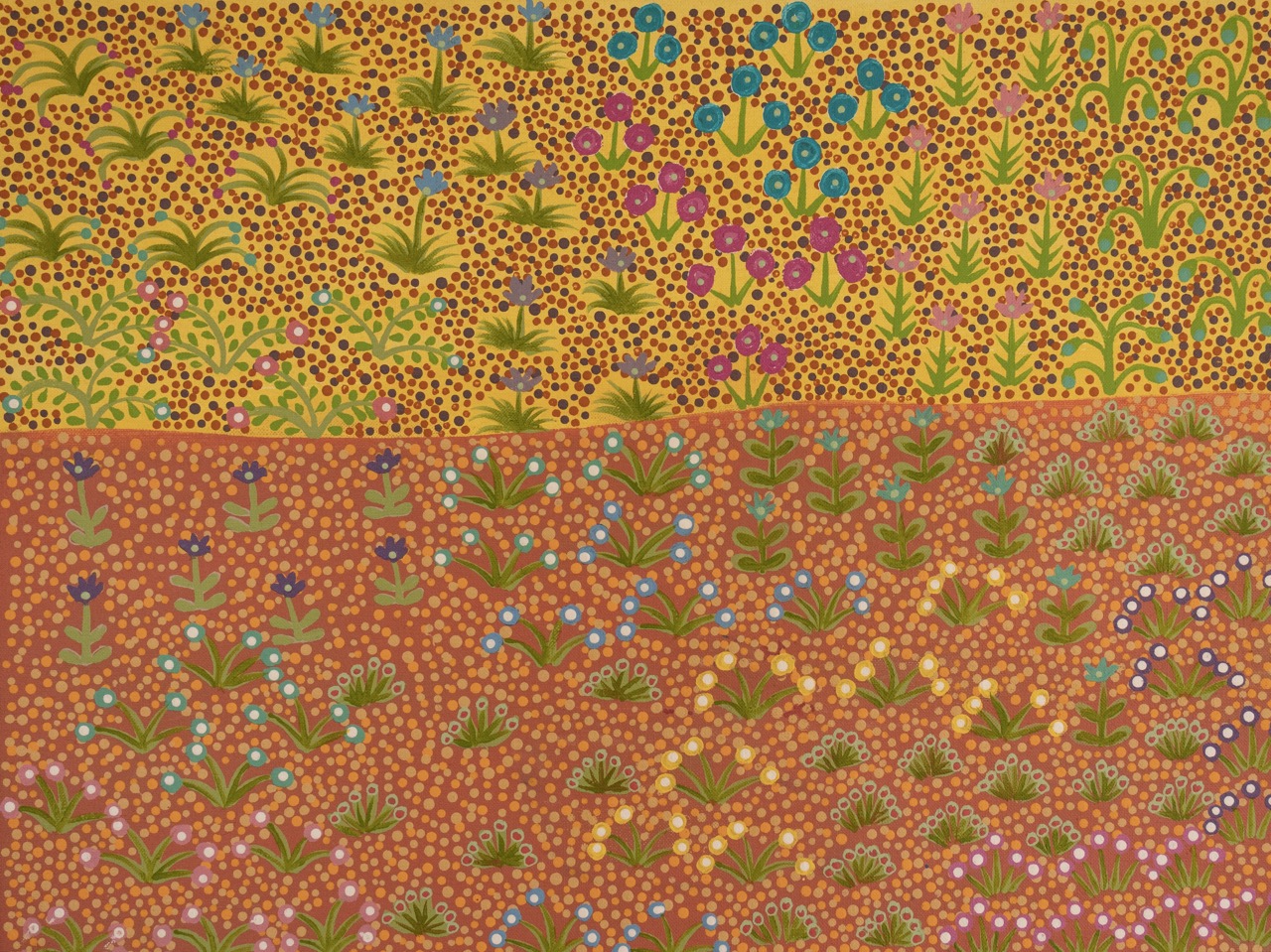 Latoya Ngwarraye Petrick - Artna Alpeyt (Bush Flowers) - Painting - Latoya  Ngwarraye Petrick