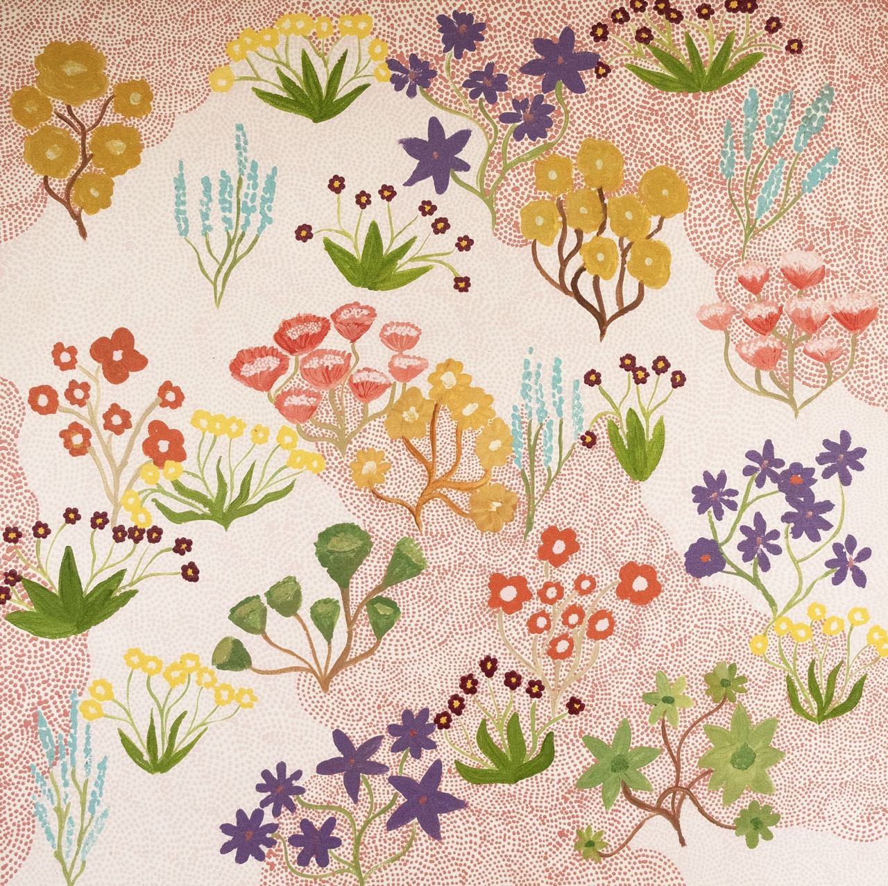 Kathleen Nanima Rambler - Mulangke Aherne (Beautiful Land) - Painting - Kathleen Nanima Rambler