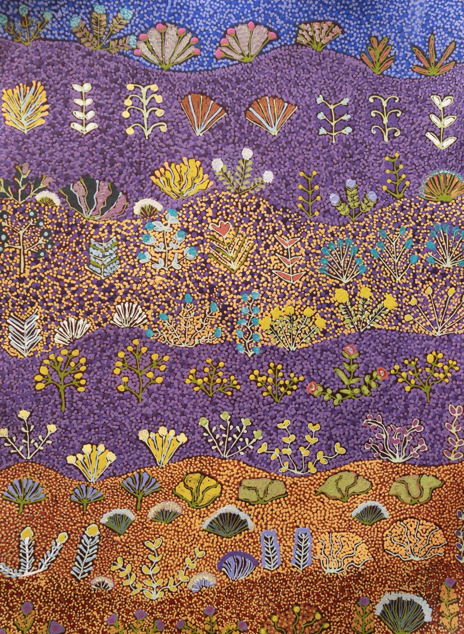 Julieanne Ngwarraye Morton - Alpeyt Alpeyt (Flowers Blooming) - Works On Paper - Julieanne Ngwarraye Morton