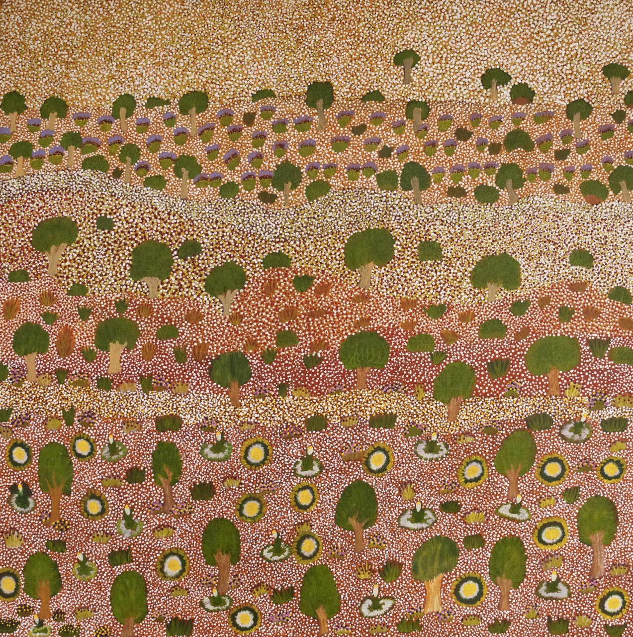 Leanne Pula Teece - Arrweneng (Bush Passion Flower) - Painting - Leanne Pula Teece