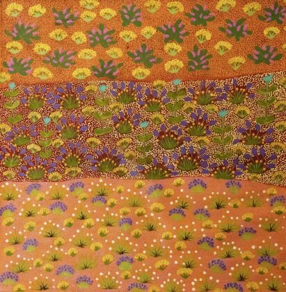 Dakota Ngwarraye Petrick - Artna Alpeyt (Bush Flowers) - Painting - Dakota Ngwarraye Petrick