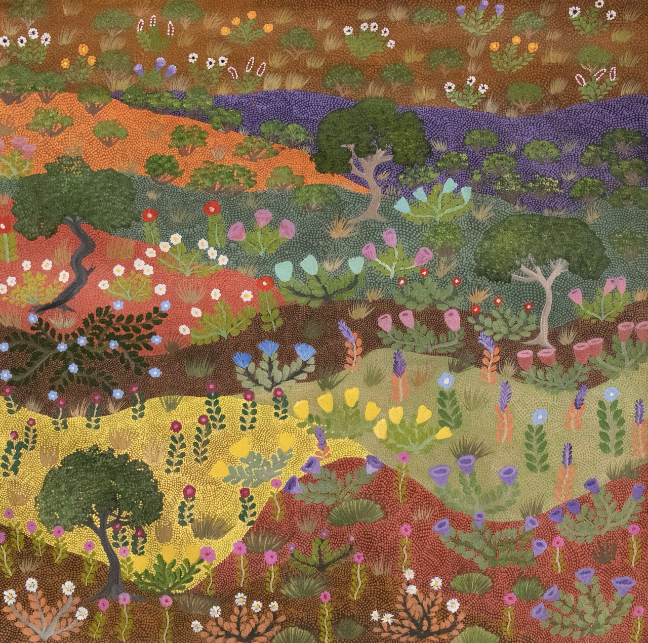 Kathleen Nanima Rambler - My Fathers Country - Painting - Kathleen Nanima Rambler