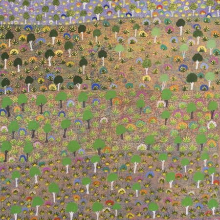 Rita Pitjara Beasley - Anpatyirreyel Iwerr (Following a Track) - Painting - Rita Pitjara Beasley