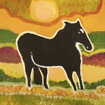 Kelvin Kemarre Ladd - Stock Camp - Painting - Kelvin Kemarre Ladd