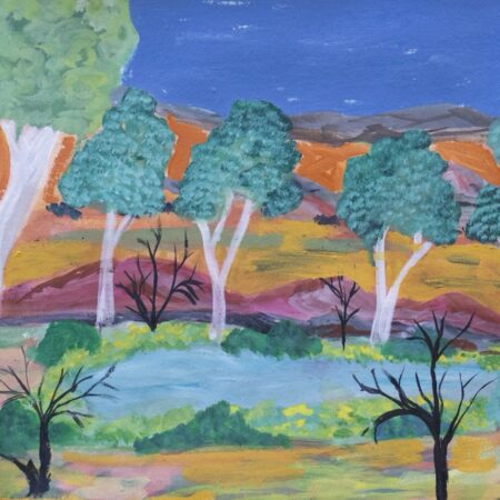 Elizabeth Ngwarraye Bonney - Tijamburra, My Homeland - Works On Paper - Elizabeth Ngwarraye  Bonney