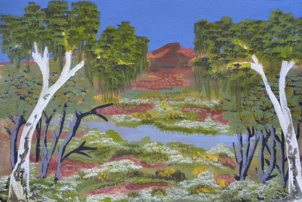 Elizabeth Ngwarraye Bonney - Penh Artna Rwa (After Bushfire) - Works On Paper - Elizabeth Ngwarraye  Bonney