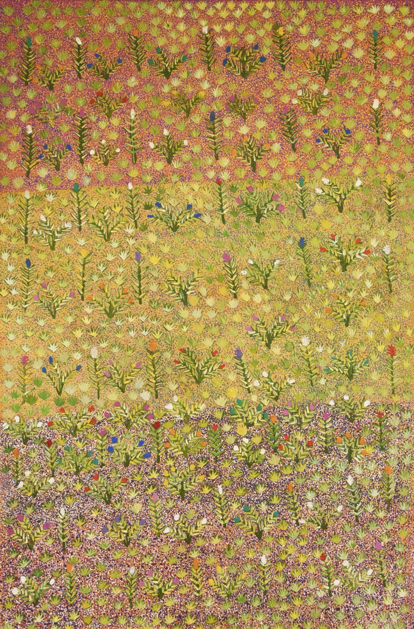Nancy Pitjara Frank - Artna Alpeyt (Bush Flowers) - Painting - Nancy Pitjara Frank