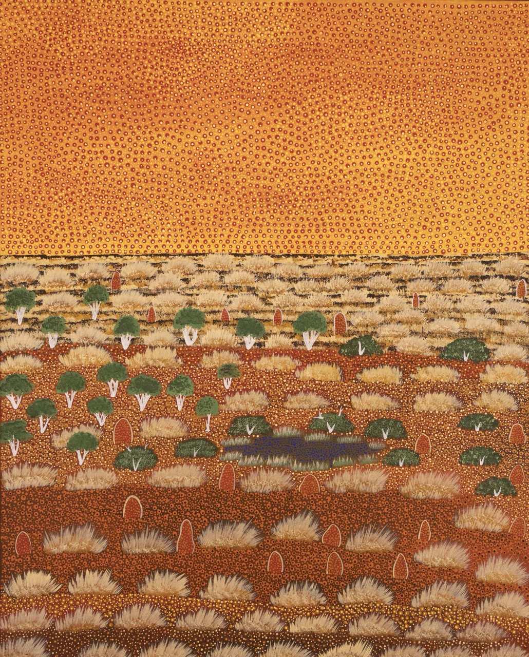 Jacinta Pula Morrison - Atyenh Amer Areyel Amper (My View of Country) - Painting - Jacinta Pula Morrison