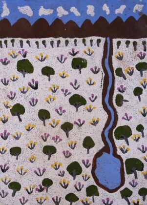 Susan Ngwarraye Philomac - Spring Creek - Works On Paper - Susan  Ngwarraye Philomac