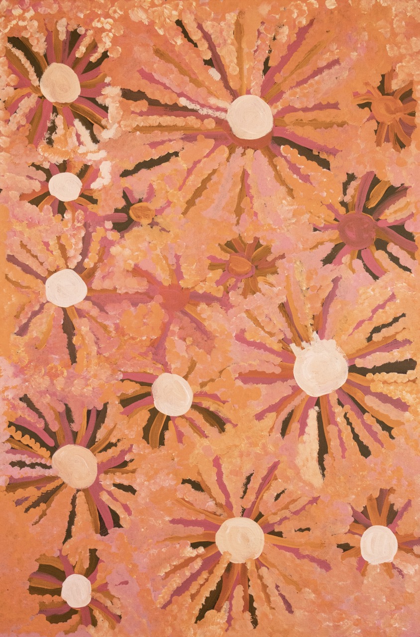 Maisie Petyarre Bundey - Artna Tyap (Bush Tucker) - Painting - Maisie Petyarre  Bundey