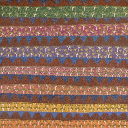 Vicky Pula Holmes - Awangk Penh Kwaty - (Hunting After Rain) - Painting - Vicky Pula Holmes