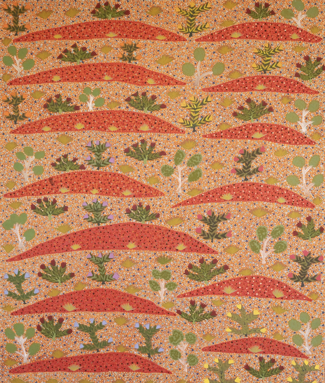 Robina Pitjara Jones - Atyenh Amper (My Country) - Painting - Robina Pitjara Jones