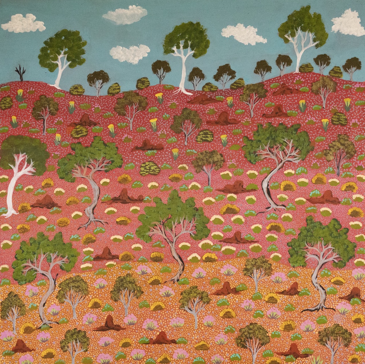Gunderson Kemarre Lewis - Atyenh Anyany Amper (Great Grandmothers Country) - Painting - Gunderson Kemarre Lewis