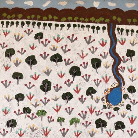 Susan Ngwarraye Philomac - Spring Creek - Painting - Susan  Ngwarraye Philomac