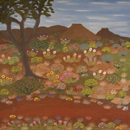 Kathleen Nanima Rambler - Awerle Anatye (Yam Plant) - Painting - Kathleen Nanima Rambler