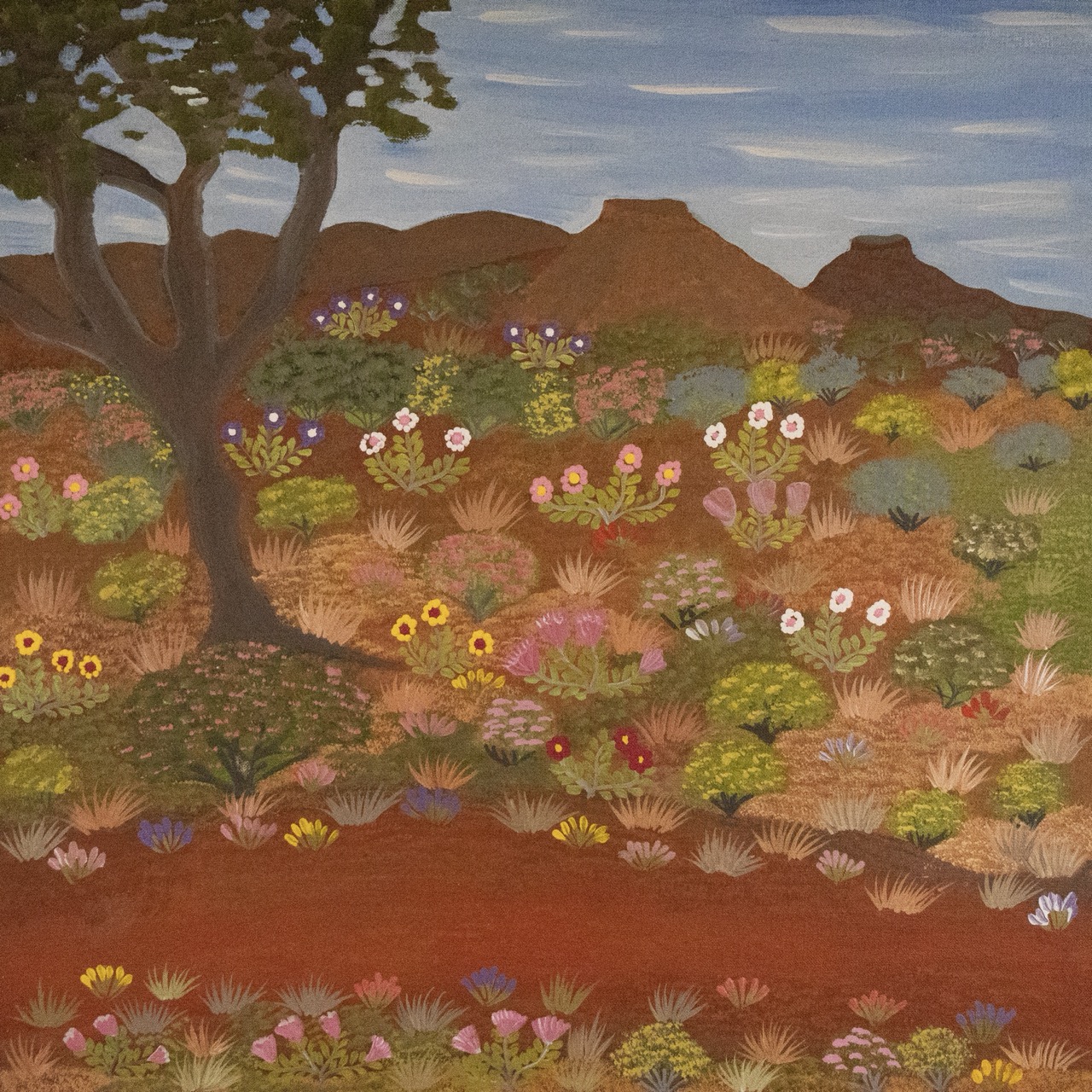 Kathleen Nanima Rambler - Awerle Anatye (Yam Plant) - Painting - Kathleen Nanima Rambler
