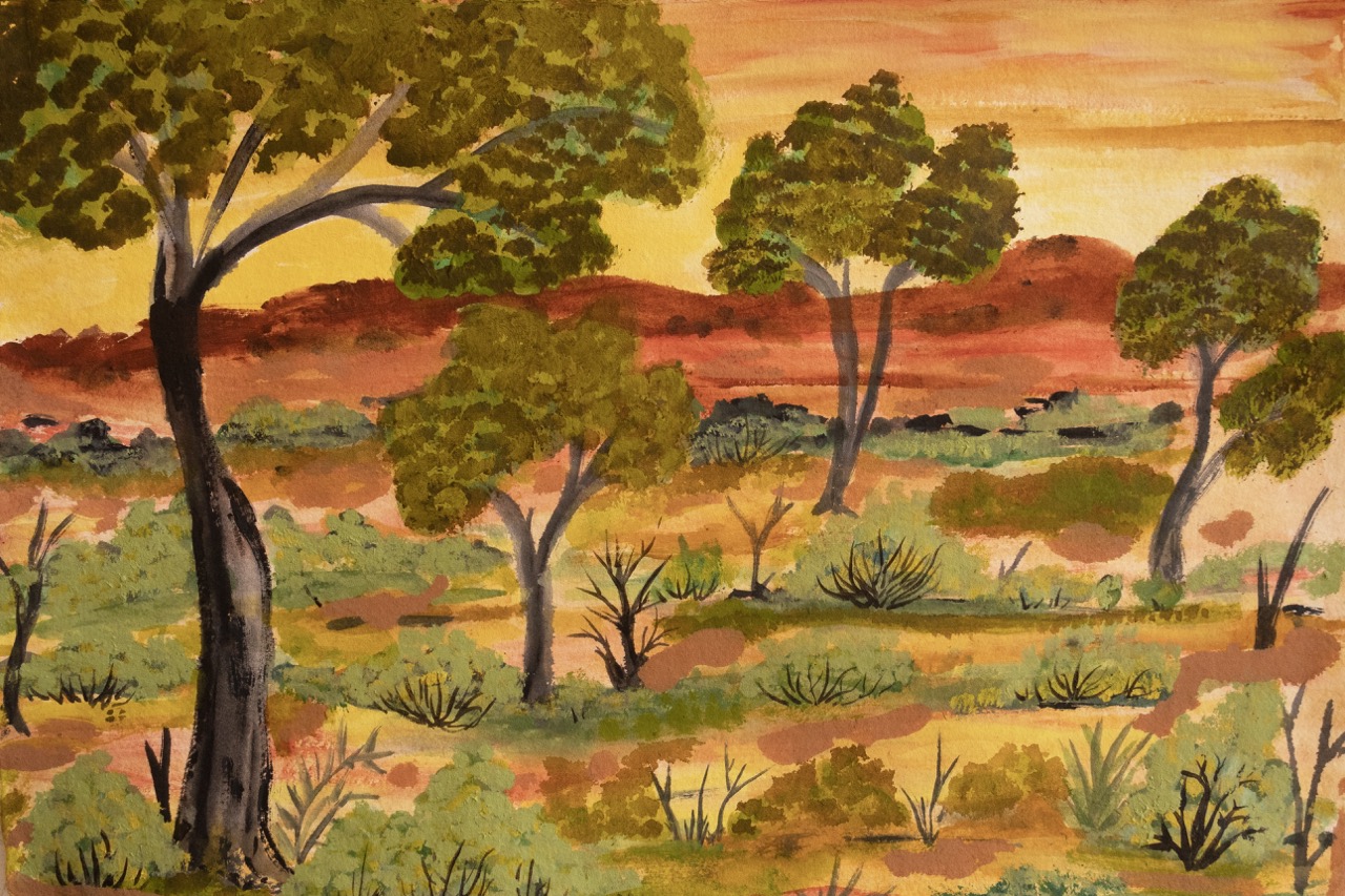 Elizabeth Ngwarraye Bonney - Atyenh Anyany Amper (My Grandmothers Country) - Works On Paper - Elizabeth Ngwarraye  Bonney