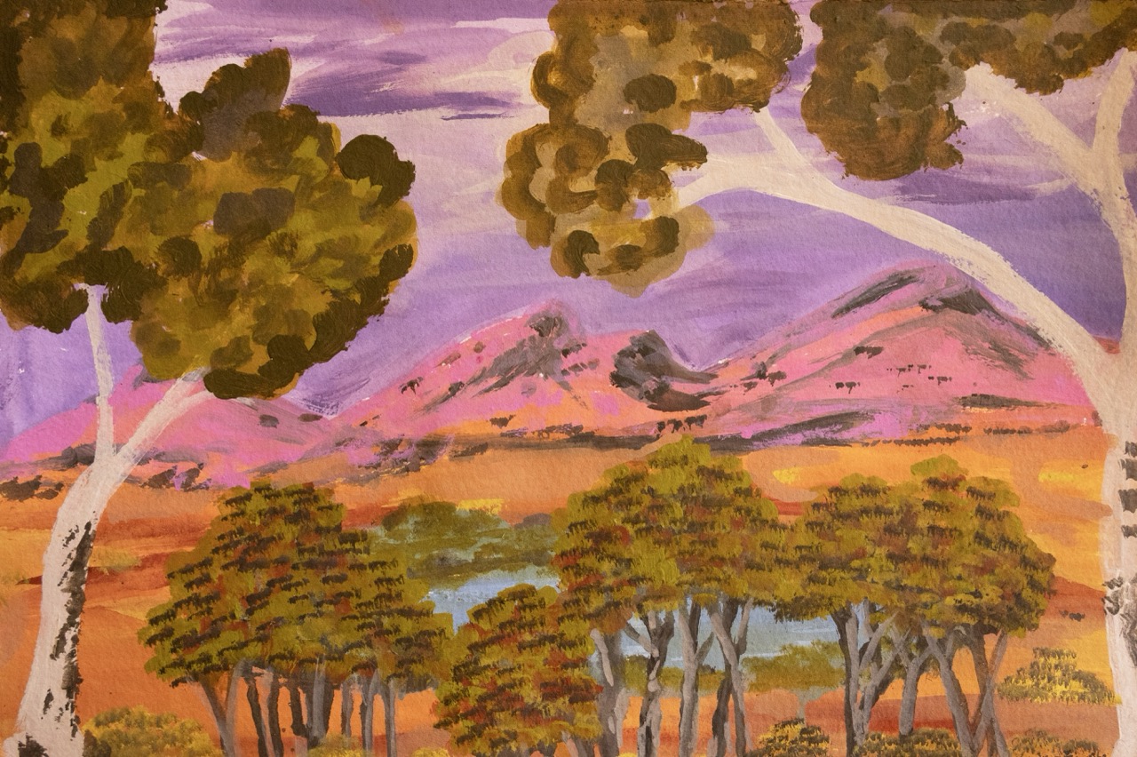 Elizabeth Ngwarraye Bonney - Atyenh Anyany Amper (My Grandmothers Country) - Works On Paper - Elizabeth Ngwarraye  Bonney