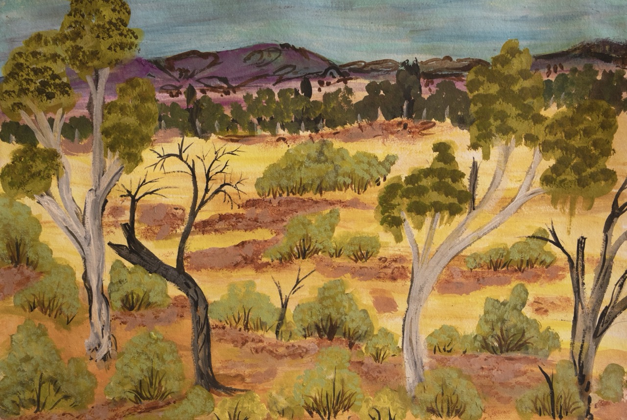 Elizabeth Ngwarraye Bonney - Atyenh Anyany Amper (My Grandmothers Country) - Works On Paper - Elizabeth Ngwarraye  Bonney