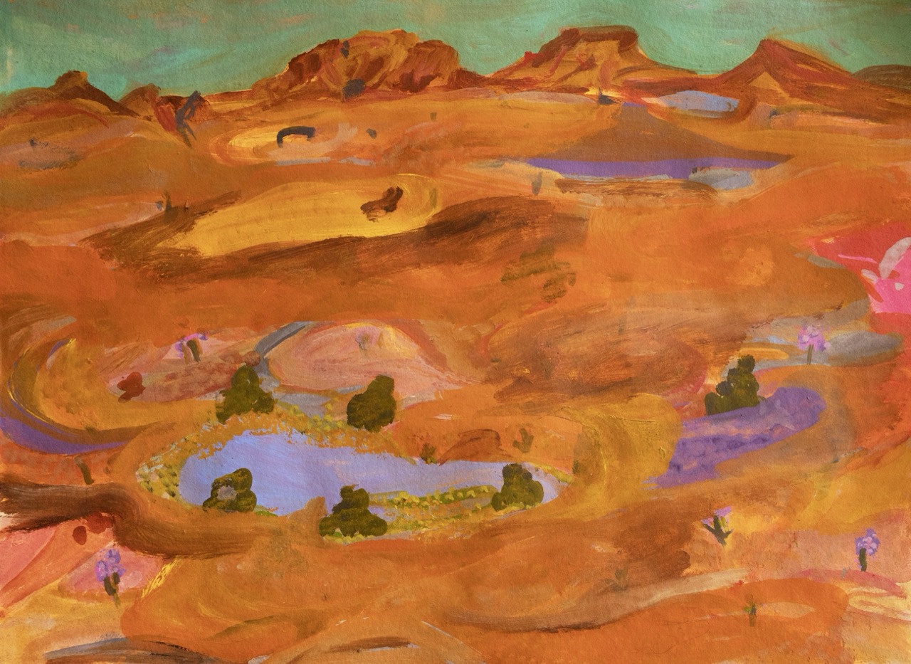Elizabeth Ngwarraye Bonney - Atyenh Anyany Amper (My Grandmothers Country) - Works On Paper - Elizabeth Ngwarraye  Bonney