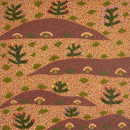 Robina Pitjara Jones - Atyenh Amper (My Country) - Painting - Robina Pitjara Jones