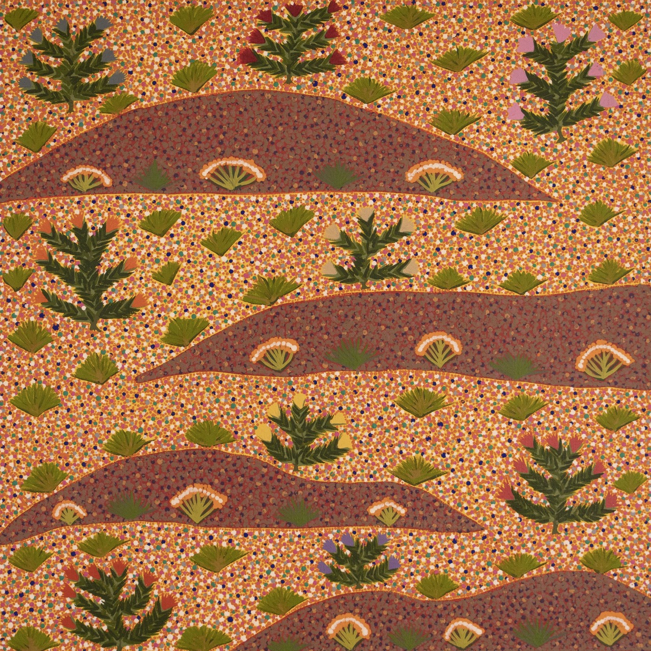 Robina Pitjara Jones - Atyenh Amper (My Country) - Painting - Robina Pitjara Jones