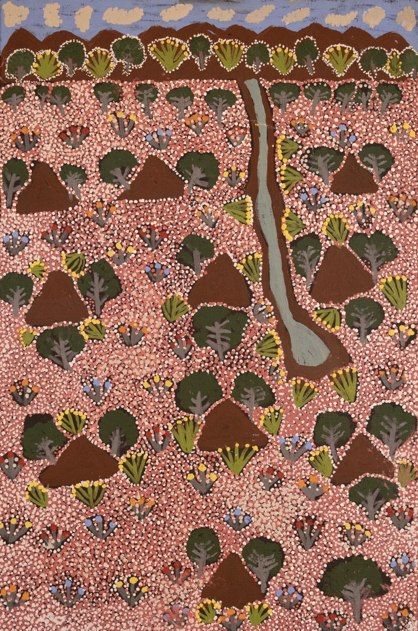 Susan Ngwarraye Philomac - Spring Creek - Painting - Susan  Ngwarraye Philomac