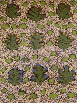 Louise Pula Luck - Artna Alpeyt (Bush Flowers) - Painting - Louise Pula Luck