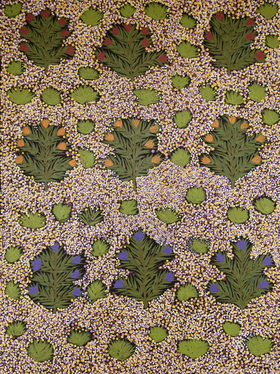 Louise Pula Luck - Artna Alpeyt (Bush Flowers) - Painting - Louise Pula Luck