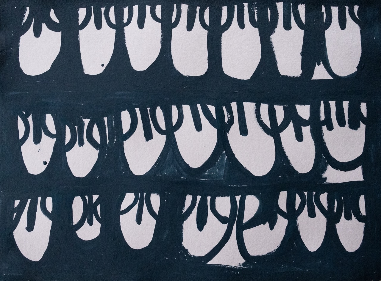 Maisie Petyarre Bundey - Anhelengkw (Emu) Dreaming - Works On Paper - Maisie Petyarre  Bundey
