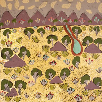 Susan Ngwarraye Philomac - Spring Creek - Painting - Susan  Ngwarraye Philomac