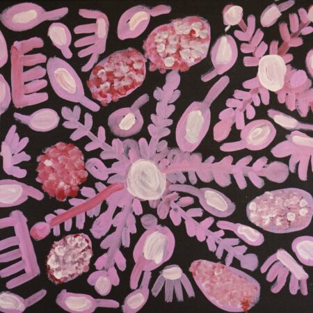 Maisie Petyarre Bundey - Artna Tyap (Bush Tucker) - Painting - Maisie Petyarre Bundey