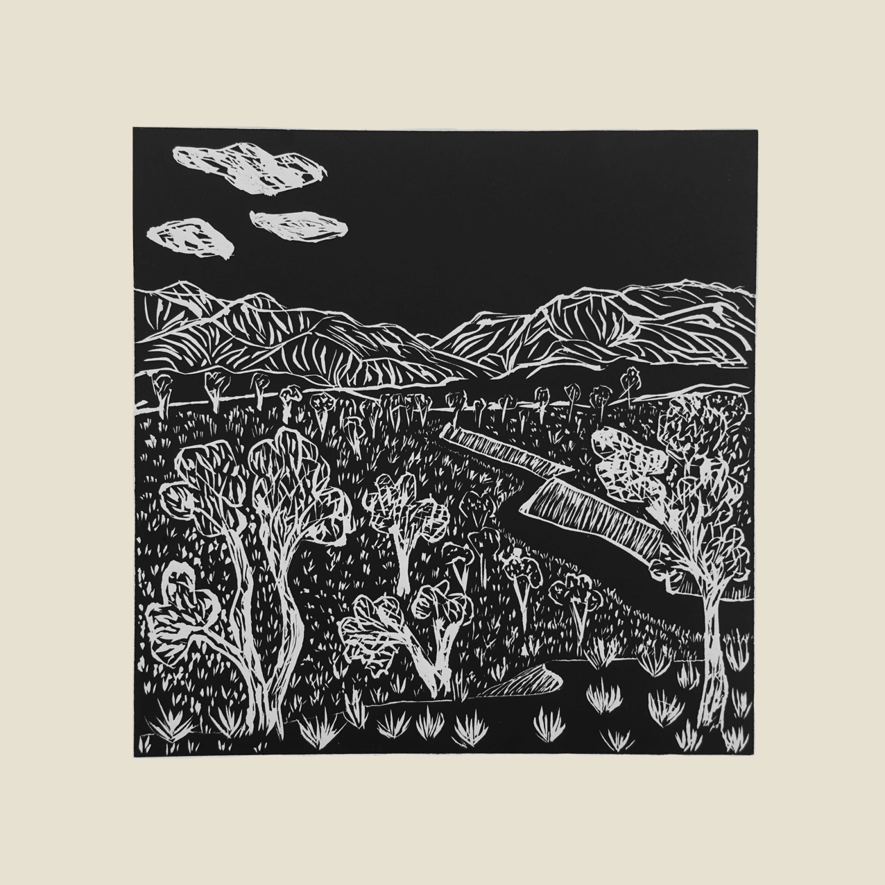 Elizabeth Ngwarraye Bonney - My Grandmothers Country - Print - Elizabeth Ngwarraye  Bonney
