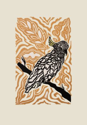 Kathleen Nanima Rambler -Terekerre (White Cockatoo) - Print - Kathleen Nanima Rambler