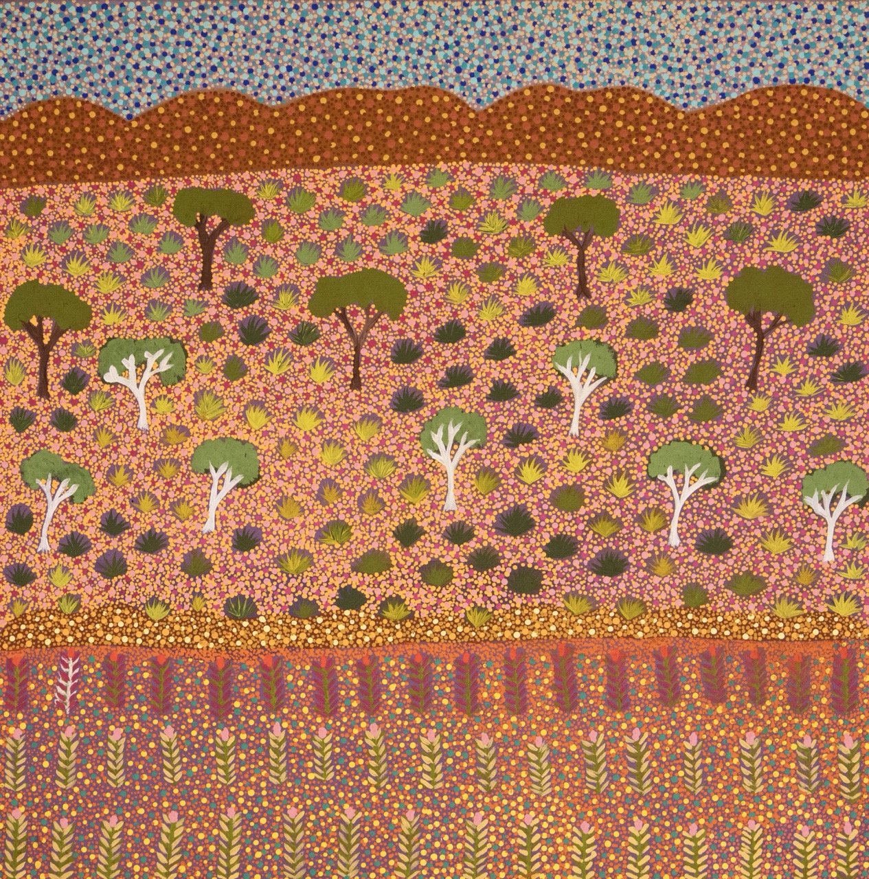 Janella Kemarre Ross - Atyenh Amper - (My Country) - Painting - Janella Kemarre Ross