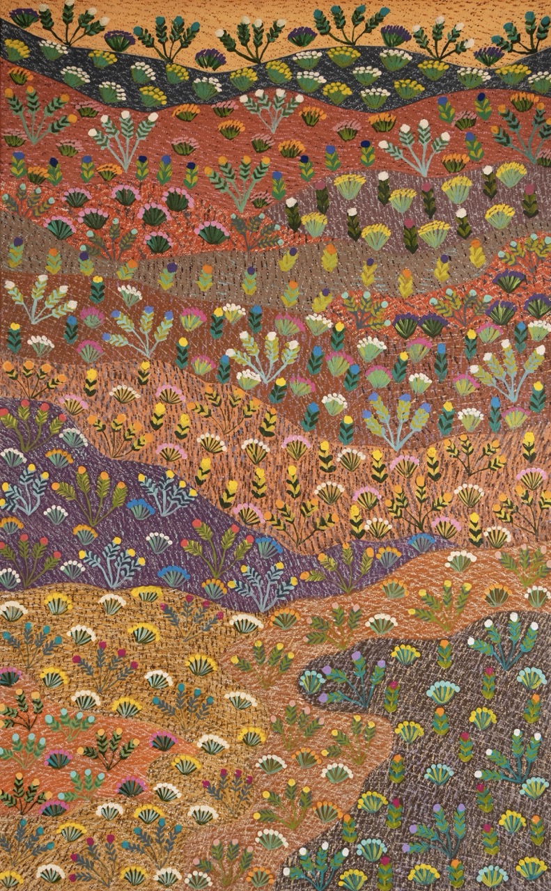 Michelle Pula Holmes - Atyenh Amper (My Country) - Painting - Michelle Pula Holmes